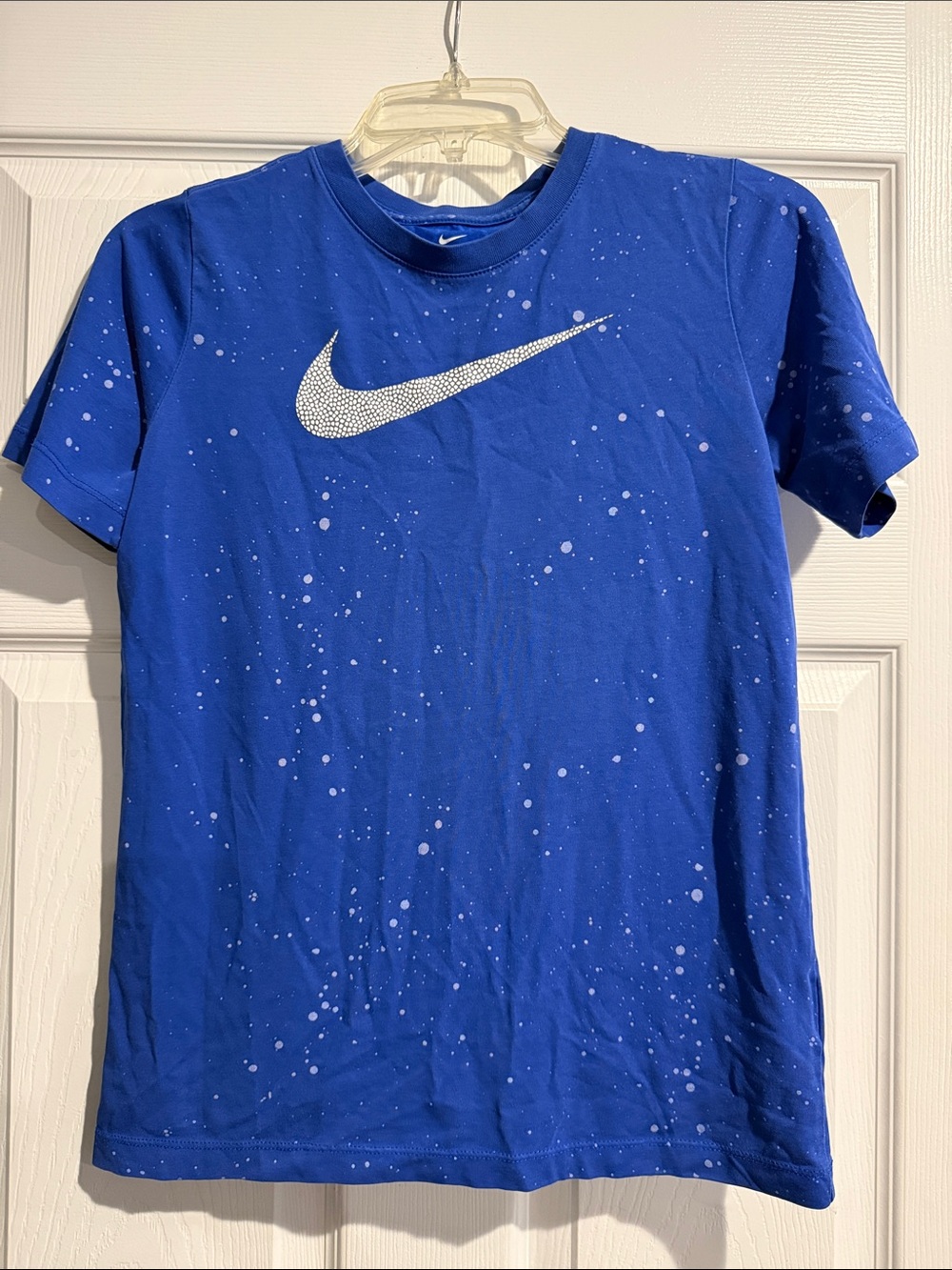 Nike Royal Blue Splatter Swoosh Tee
